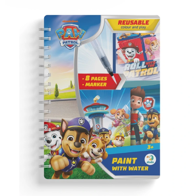 Дитячі водні розмальовки "Paw Patrol" 200656 маркер 8 сторінок
