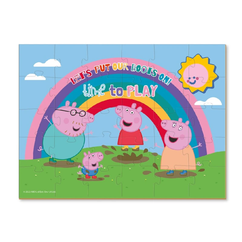 Дитячий пазл "Peppa Pig: Гра у калюжах" 200303, 30 елементів