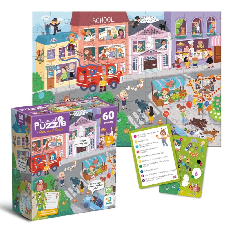 Дитячий віммельпазл "Містечко професій" 300662, 60 елементів