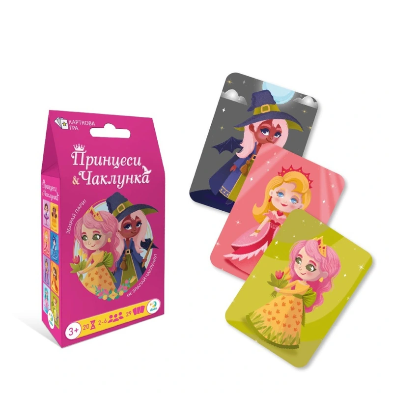 Карткова гра "Принцеси та Чаклунка" 301234, 29 карточек