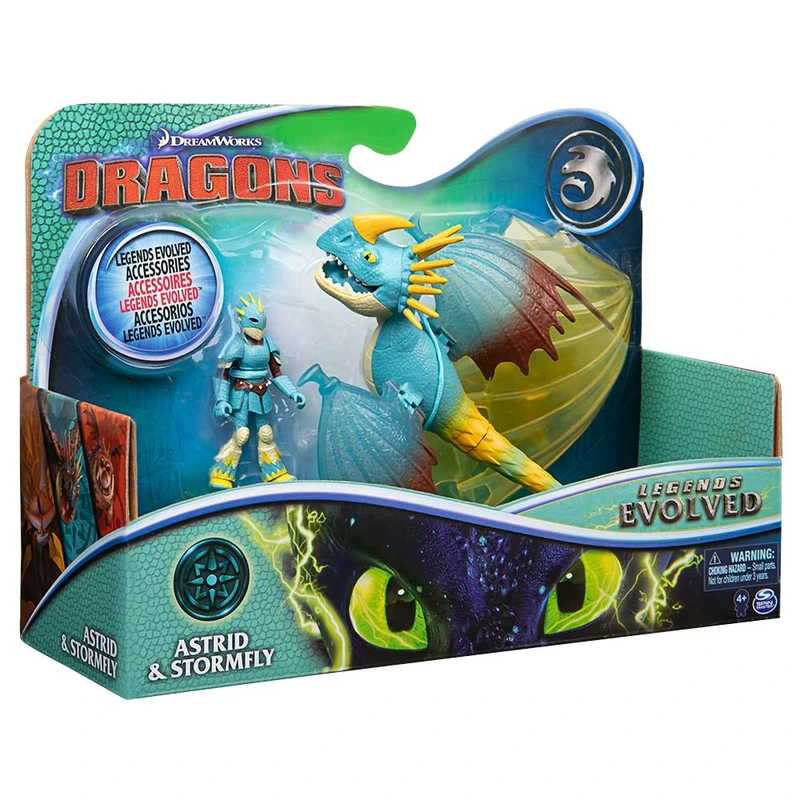 Як приборкати дракона 3: набір з дракона Громгільди у бойовому забарвленні та вершника Астрід