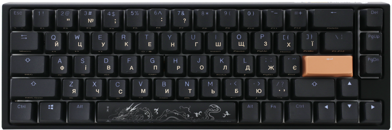 Механічна клавіатура Ducky One 3 SF Cherry MX Red RGB Black UA