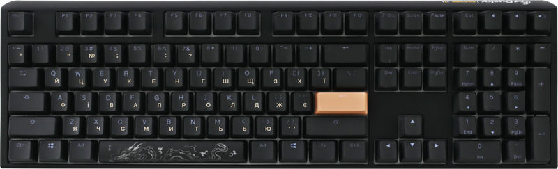 Механічна клавіатура Ducky One 3 Cherry MX Blue RGB Black UA