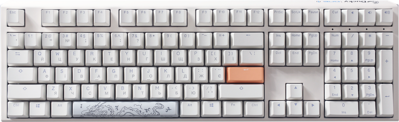 Механічна клавіатура Ducky One 3 Cherry MX Blue RGB White UA