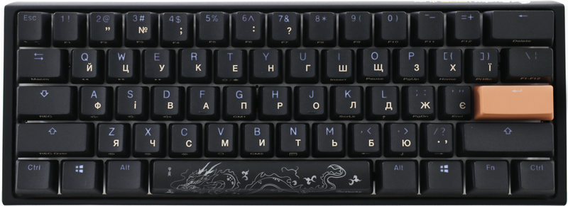 Механічна клавіатура Ducky One 3 Mini Cherry MX Red RGB Black UA