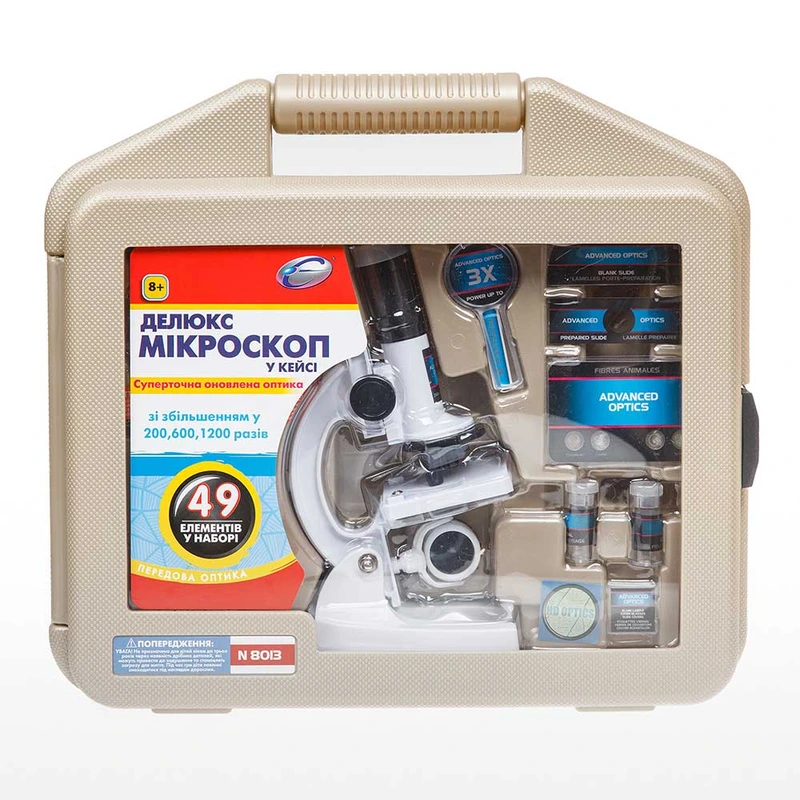 Мікроскоп делюкс EASTCOLIGHT у кейсі (збільшення до 1200 разів) (ES8013)