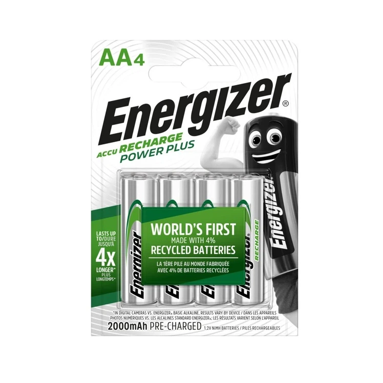 Акумулятор Energizer HR6 2000mAh Power Plus (4шт)