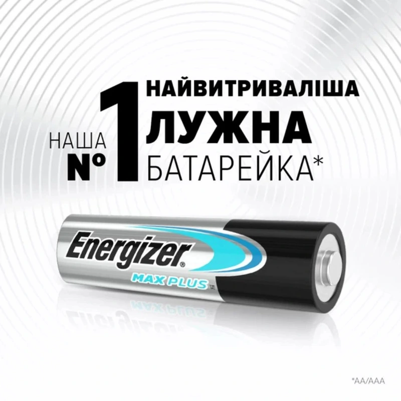 Батарейка Energizer LR3/AAA Max Plus Alkaline (4шт)