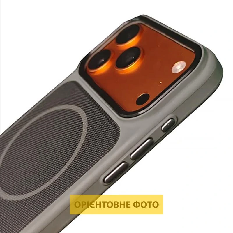 Чохол TPU TechWoven Hybrid with MagSafe для Apple iPhone 17 (6.3") White / Green