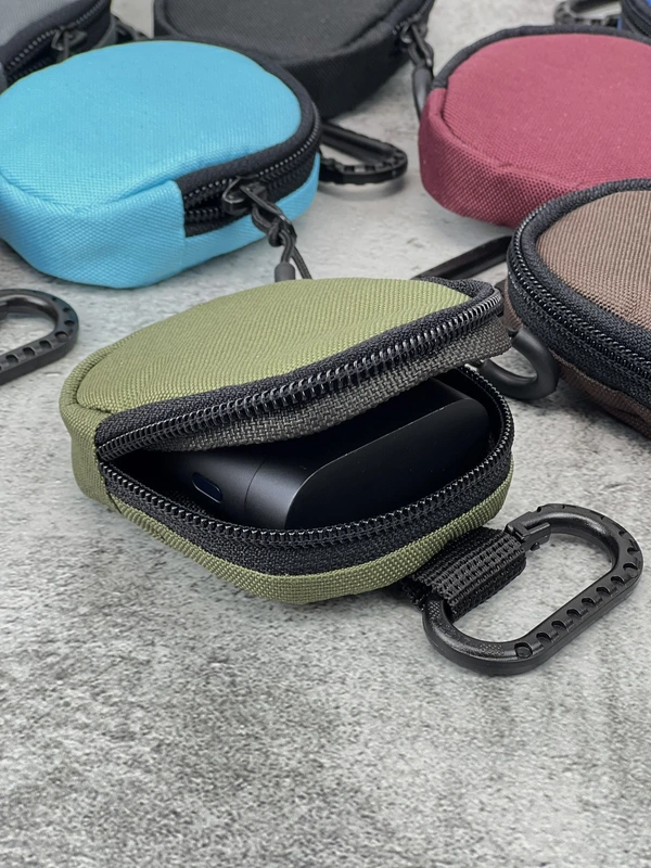 Органайзер - чохол для навушників (ключниця) на карабіні, Хакі