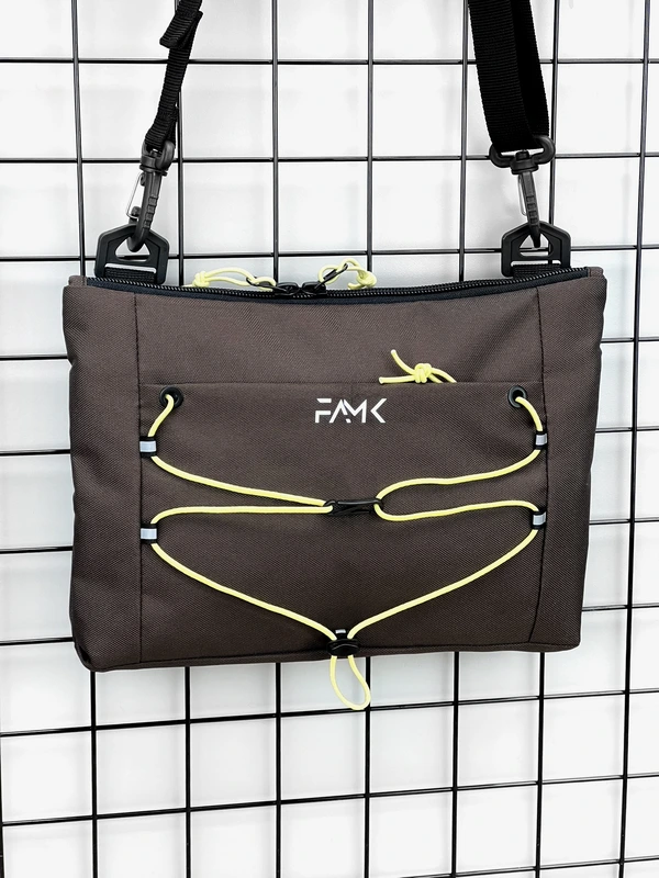 Сумка плоска через плече (месенджер, планшетка) для чоловіків та жінок, Коричневий