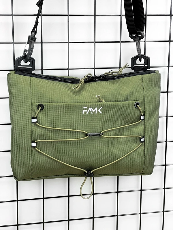 Сумка плоска через плече (месенджер, планшетка) для чоловіків та жінок, Хакі