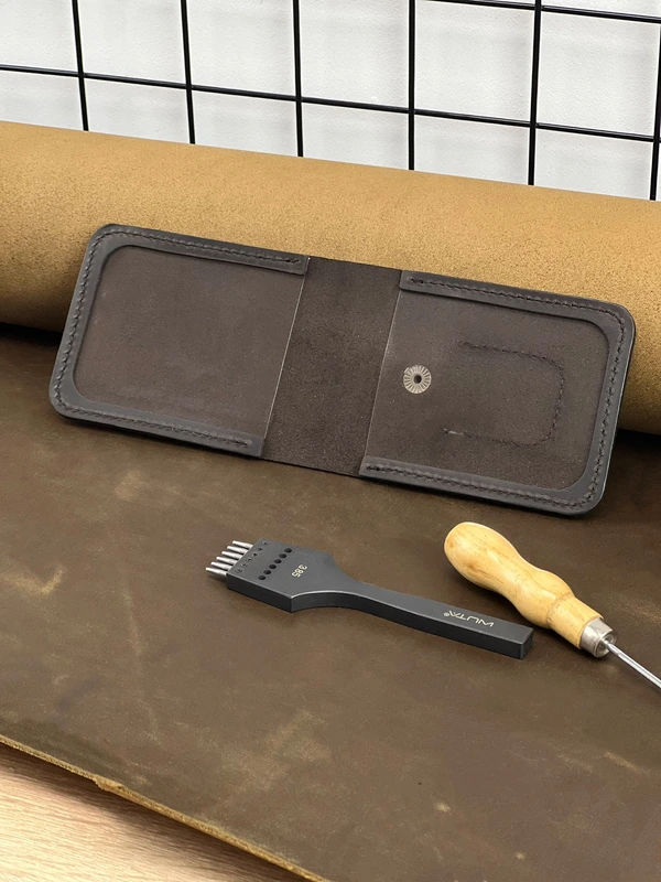 Обкладинка на посвідчення Національної Гвардії України із натуральної шкіри "Crazy Hors", Шоколадний