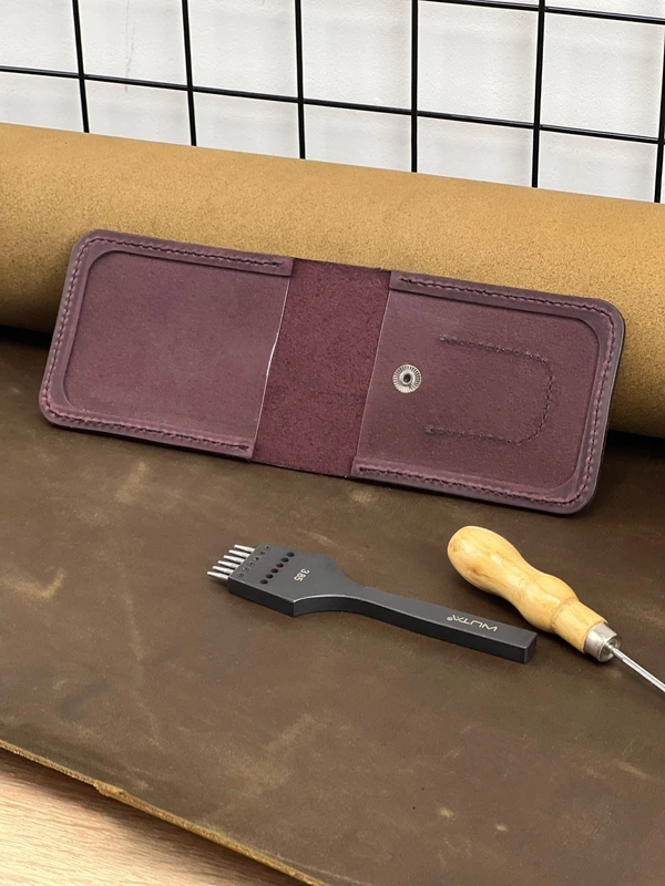 Обкладинка на посвідчення Національної Гвардії України із натуральної шкіри "Crazy Hors", Марсала