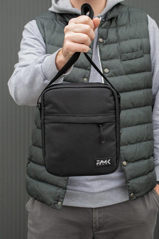 Чоловіча сумка месенджер (через плече) Famk , Чорний