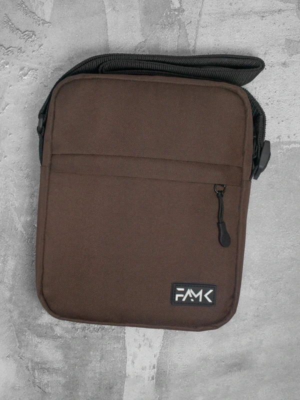 Чоловіча сумка месенджер (через плече) Famk , Коричневий