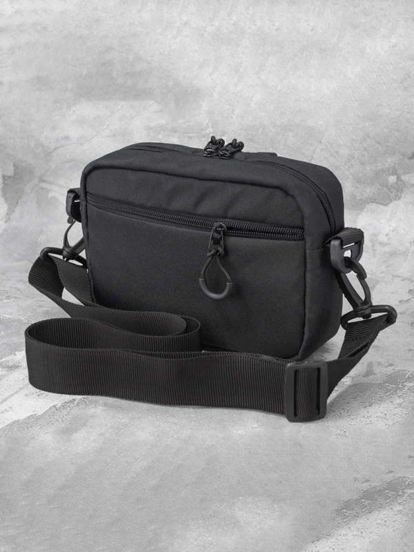 Сумка через плече для чоловіків та жінок FAMK CBR3 , Чорний