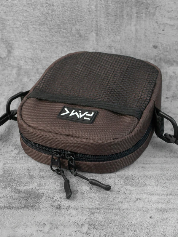 Маленька сумка месенджер (через плече) для чоловіків та жінок FAMK MBR5 , Коричневий