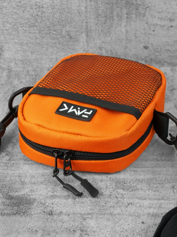 Маленька сумка месенджер (через плече) для чоловіків та жінок FAMK MBR5 , Помаранчевий