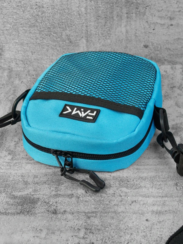 Маленька сумка месенджер (через плече) для чоловіків та жінок FAMK MBR5 , Блакитний