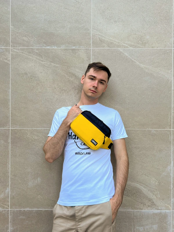 Сумка на пояс (Бананка) для чоловіків та жінок Famk R3 , Жовтий