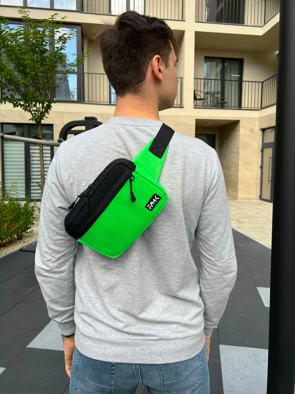 Сумка на пояс (Бананка) для чоловіків та жінок Famk R3 , Зелений