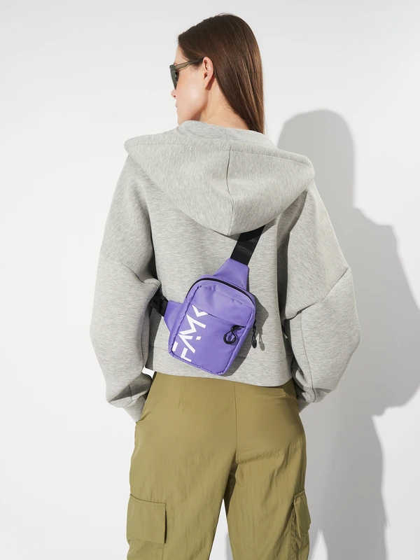 Маленька нагрудна сумка (слінг) для чоловіків та жінок Famk SCB, Фіолетовий
