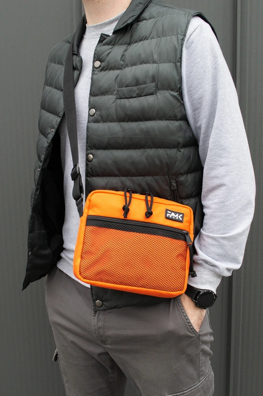 Сумка через плече для чоловіків та жінок Famk SMR3 , Помаранчевий