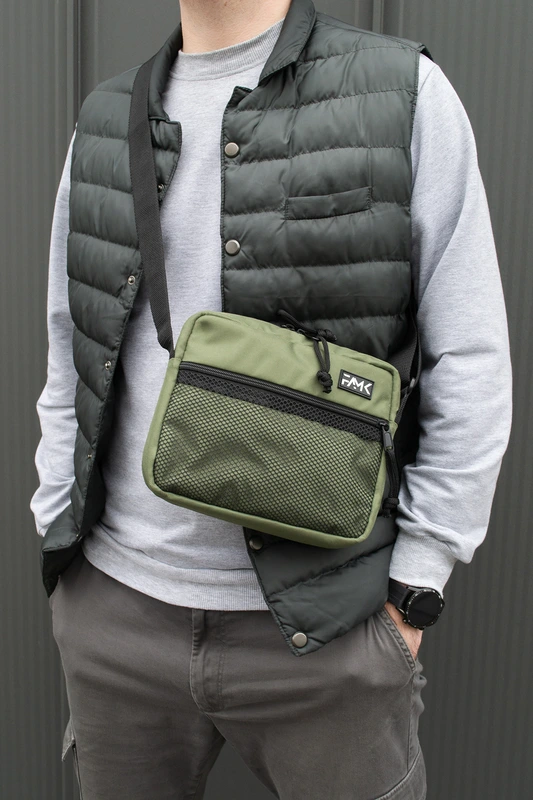 Сумка через плече для чоловіків та жінок Famk SMR3 , Хакі