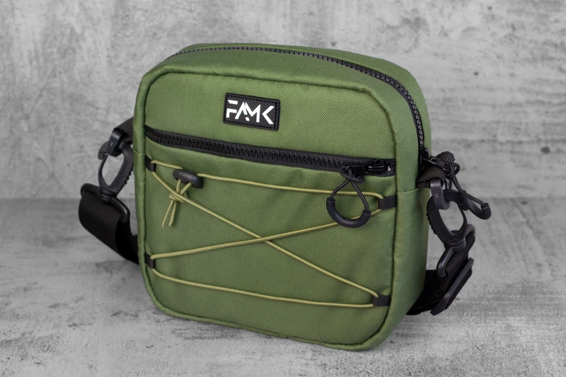 Сумка через плече (месенджер) для чоловіків та жінок FAMK SQR4-r, Хакі