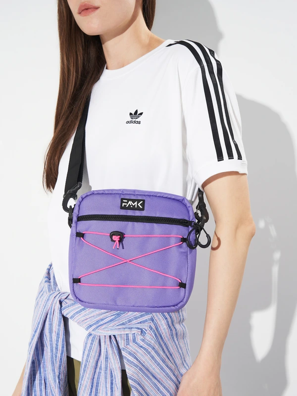 Сумка через плече (месенджер) для чоловіків та жінок FAMK SQR4-r, Фіолетовий