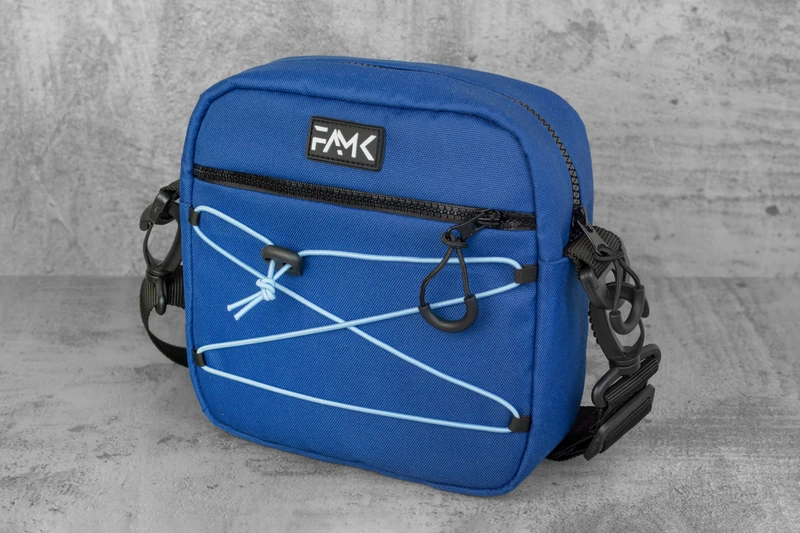Сумка через плече (месенджер) для чоловіків та жінок FAMK SQR4-r, Синій
