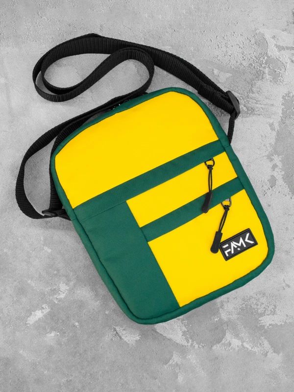 Сумка месенджер (через плече) для чоловіків та жінок Famk WPM , Темно-зелений