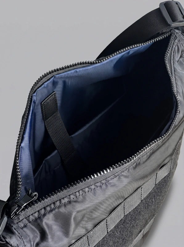 Сумка тактична текстильна через плече FAMK Urban Tactical із липучкою для патчів, для чоловіків та жінок, Кайот