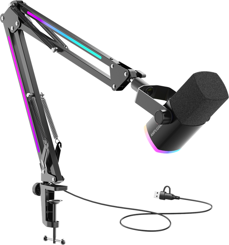 Мікрофон динамічний Fifine AM8PROT USB/XLR Black