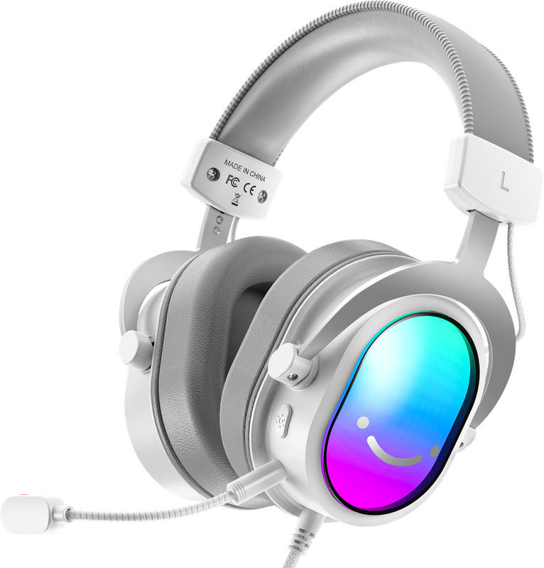 Навушники Fifine H16 7.1 White RGB