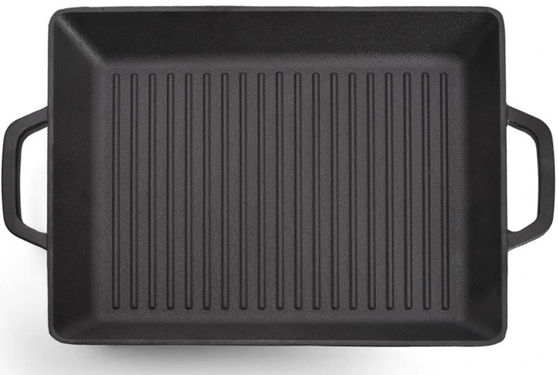 Сковорода-гриль чавунна Fissman Naestved 32.5х27х4см з литими ручками