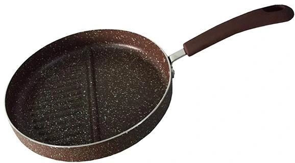 Сковорода-гриль Fissman Mosses Stone Ø26см з роздільником