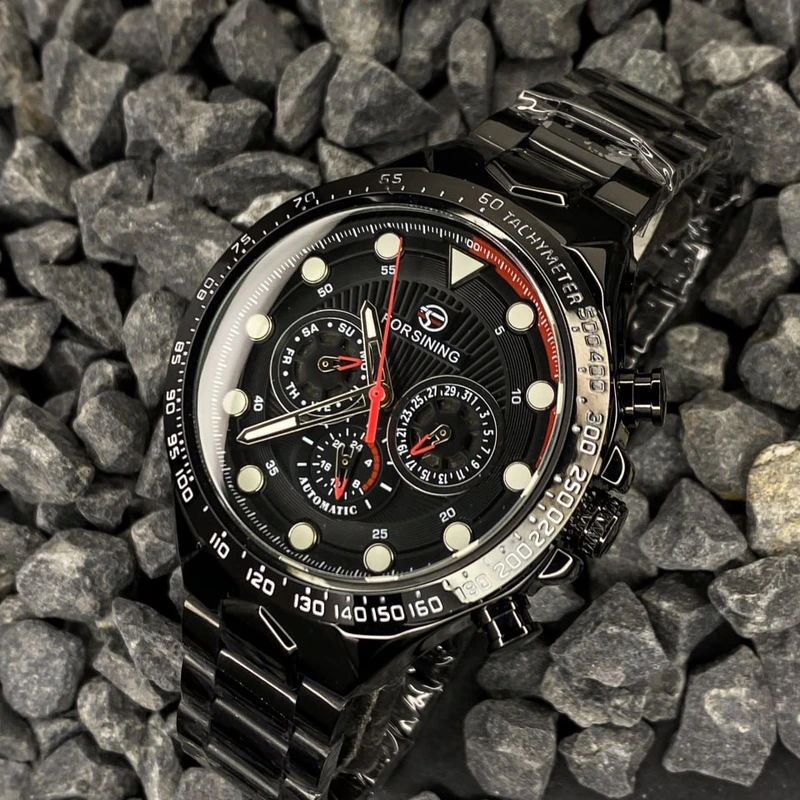 Forsining 6911 All Black Steel