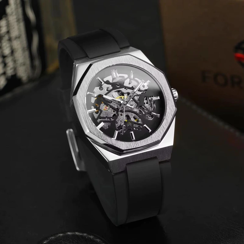 Forsining 8289 Silver-Black