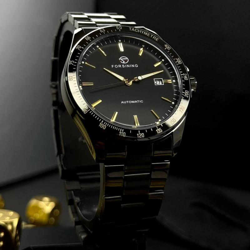 Forsining 8294 Black-Gold Steel