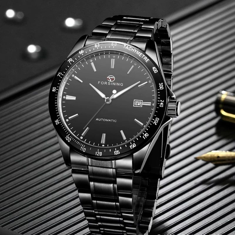 Forsining 8294 Black Steel