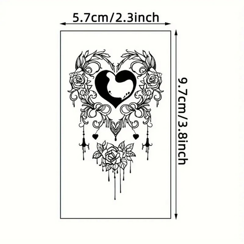 Набір дитячих тимчасових татуювань "Чорні міні №4" black-tattoo-mini-set-4-H