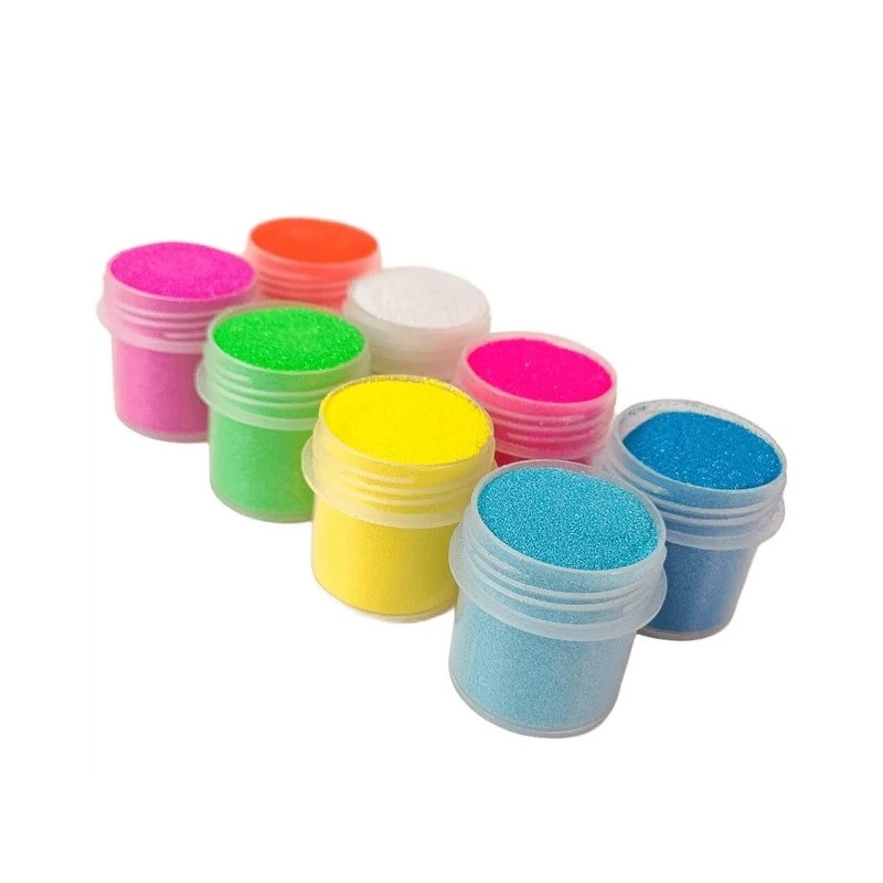 Набір гліттеру для біо-тату №6 glitter-set-big-8x-6 неоновий