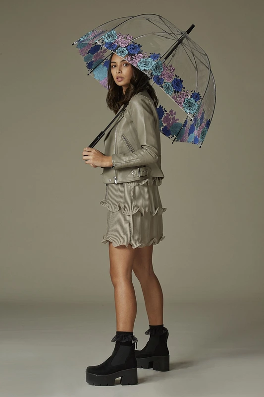 Парасолька-тростина жіноча Fulton Birdcage-2 L042 Moody Rose (Капризная Роза)