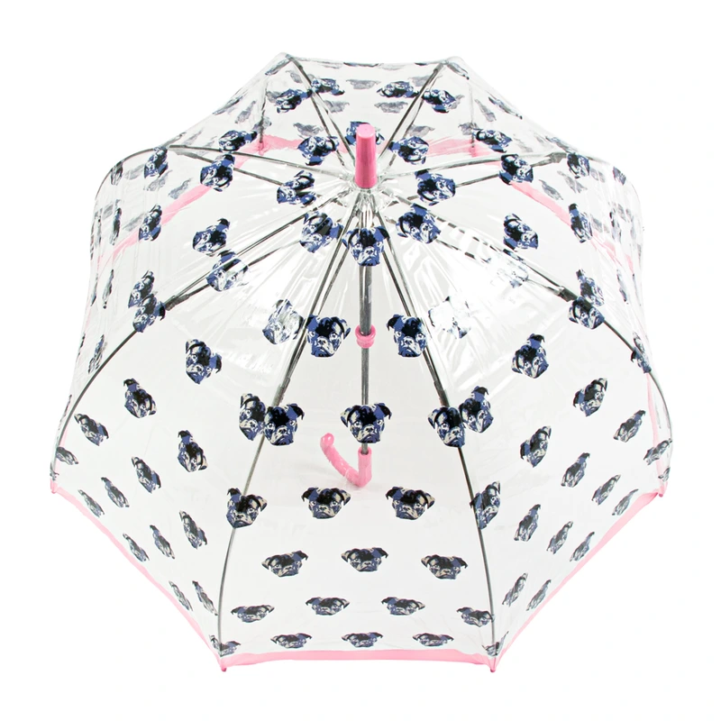 Парасолька-тростина жіноча Fulton Birdcage-2 L042 Pugs (Мопси)