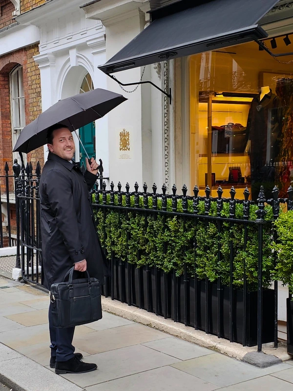 Парасолька чоловіча Fulton G820-003152 Open&Close-11 Black