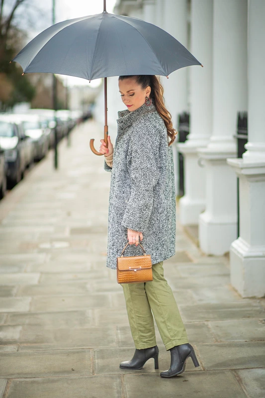 Парасолька-тростина Fulton Kensington-1 L776 Black (Чорний)