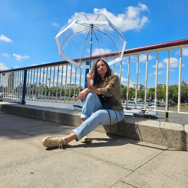 Парасолька жіноча Fulton L041-015582 Birdcage-1 White