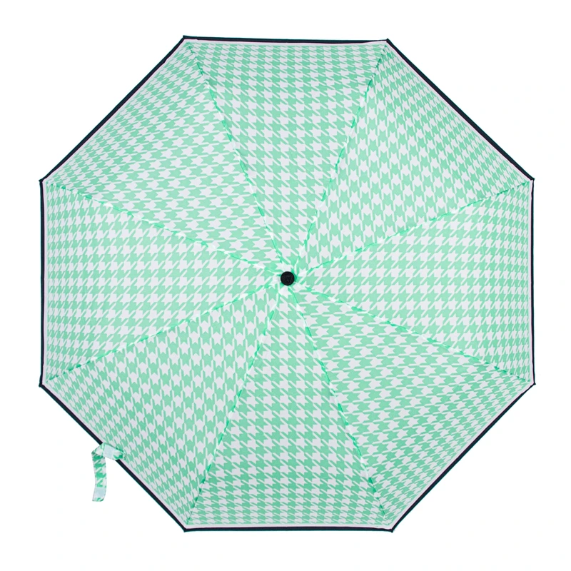 Парасолька жіноча Fulton L354-040898 Minilite-2 Minty Houndstooth (Мятний)